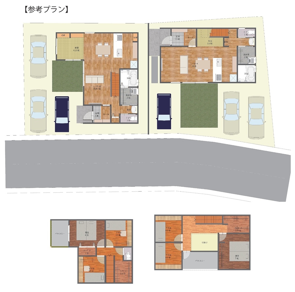 5507西町　2区画分譲地　2025.5.23　間取り図 5.29.jpg