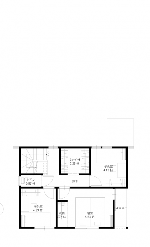 新田町 間取り図 2階