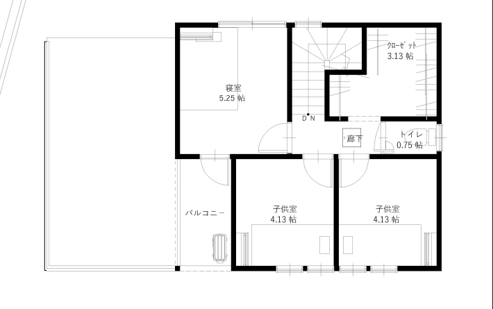 瀬戸越町 間取り図 2階