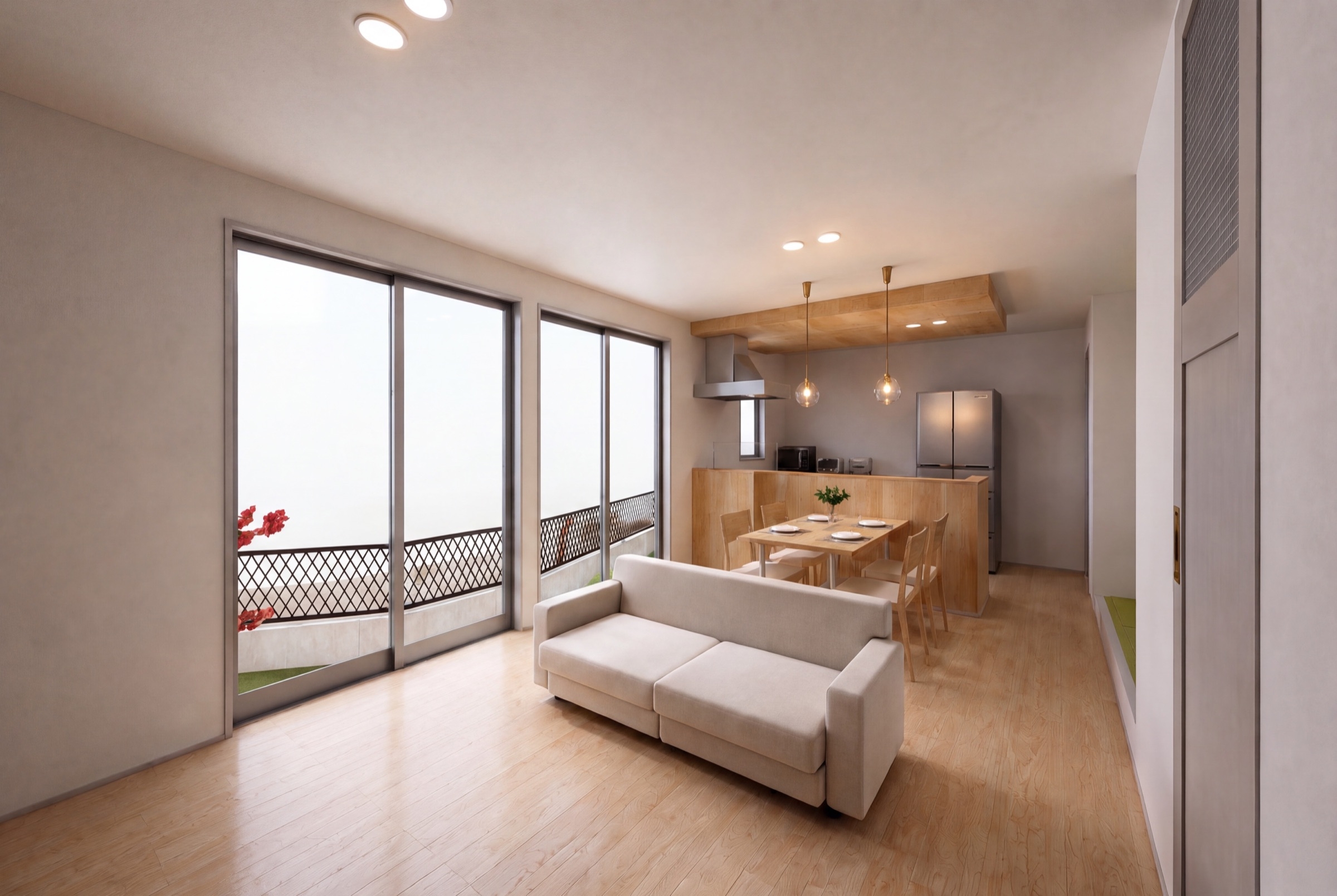 瀬戸越町建売住宅B リビング完成イメージ